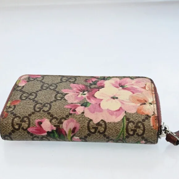 Auth Gucci Blooms Pvc Leather Coin Case #198825G23B